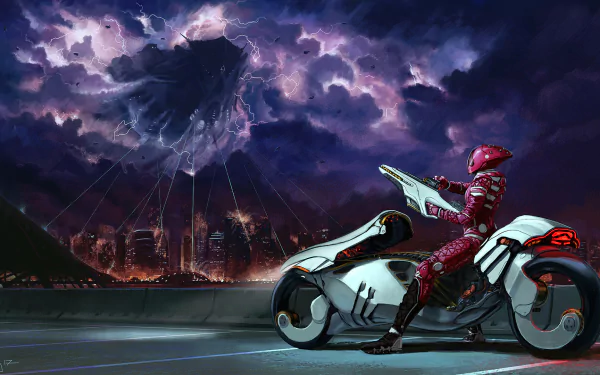 cloud weapon futuristic warrior vehicle city alien Sci Fi space invasion sci fi city futuristic city HD Desktop Wallpaper | Background Image