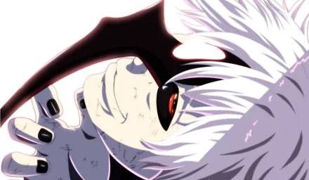 Tokyo Ghoul √A Kakuja (Tokyo Ghoul) mask white hair red eyes smile Ken Kaneki Anime Tokyo Ghoul HD Desktop Wallpaper | Background Image