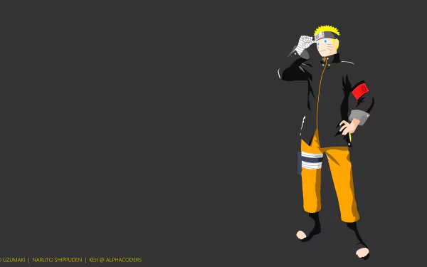 minimalist Naruto Uzumaki Anime Naruto minimalist anime HD Desktop Wallpaper | Background Image