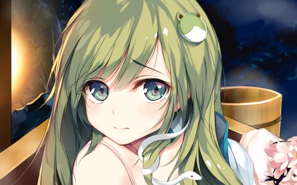 Sanae Kochiya Anime Touhou HD Desktop Wallpaper | Background Image