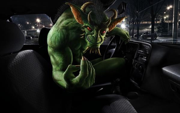 Dark Demon Fantasy Monster Creature Car HD Wallpaper | Background Image