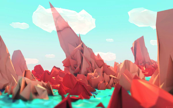 facets polygon artistic low poly HD Desktop Wallpaper | Background Image