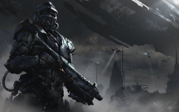 Sci Fi Warrior Weapon Futuristic HD Wallpaper | Background Image
