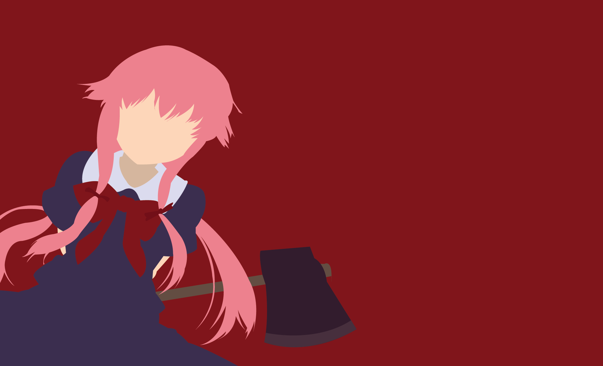 Download Yuno Gasai Anime Mirai Nikki HD Wallpaper by Kiisu-kun