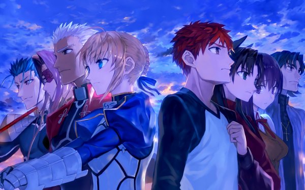 Anime Fate/Stay Night Fate Series Kirei Kotomine Shirou Emiya Rin Tohsaka Sakura Matou Archer Rider Lancer HD Wallpaper | Background Image