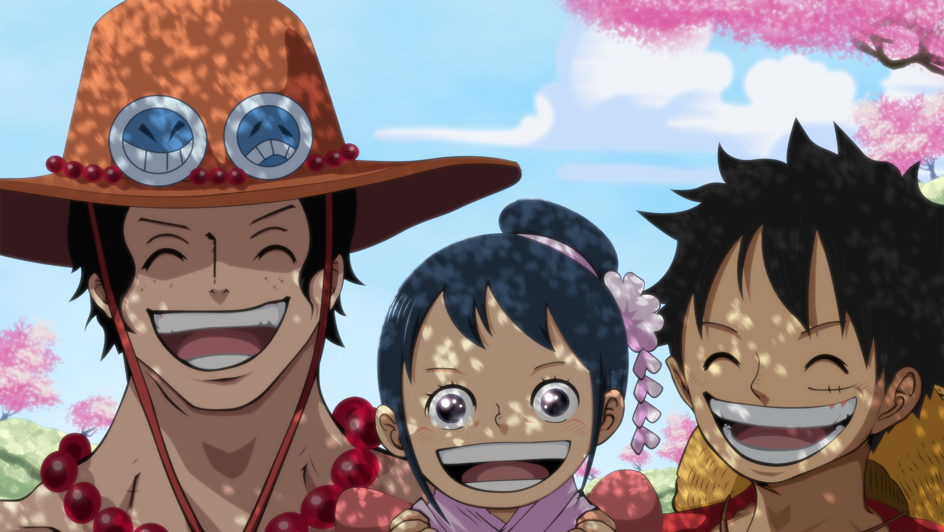 Download Portgas D. Ace Monkey D. Luffy O-Tama (One Piece) Anime One Piece HD Wallpaper by goldenhans