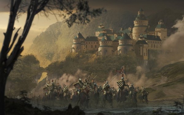 Fantasy Knight Warrior Castle HD Wallpaper | Background Image