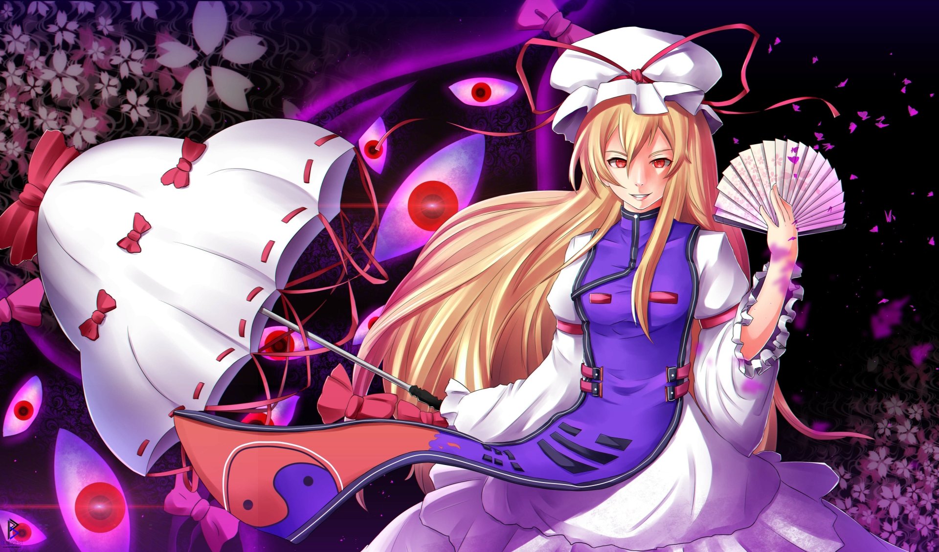 Download Yukari Yakumo Anime Touhou 4k Ultra HD Wallpaper by Blueriest