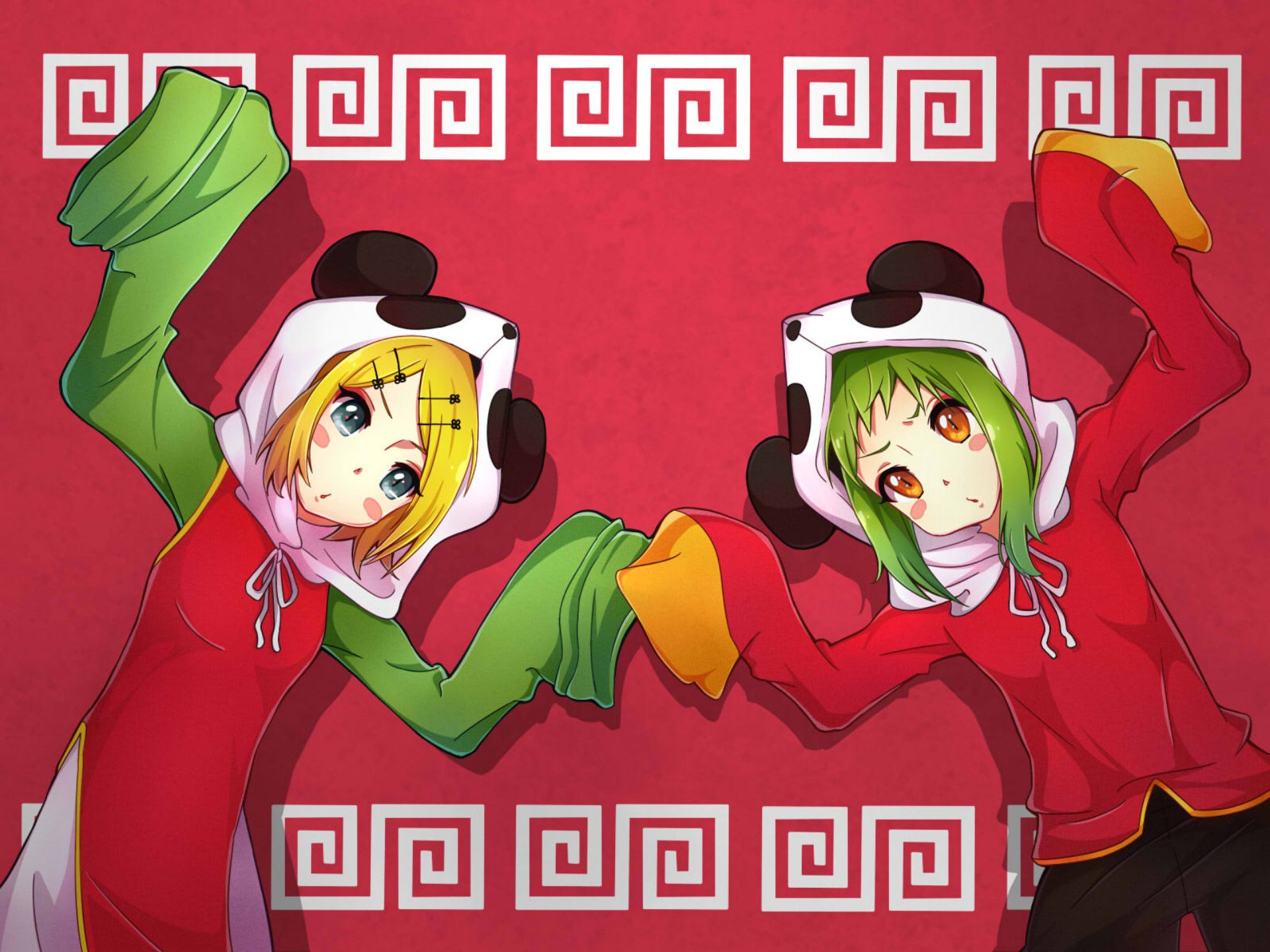 Download GUMI (Vocaloid) Rin Kagamine Anime Vocaloid HD Wallpaper by kukie-nyan