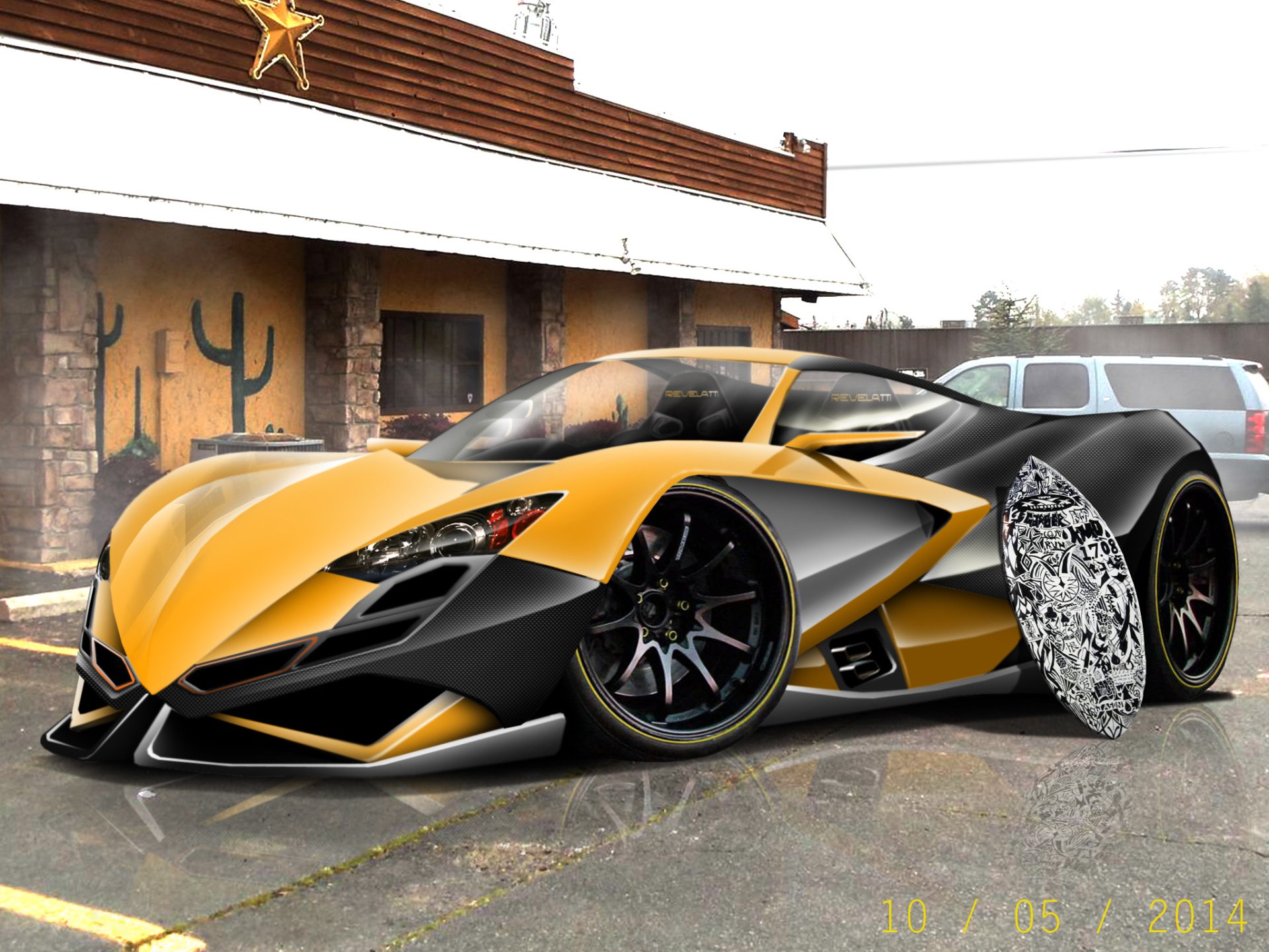 Download Yellow Car Sci Fi Vehicle HD Wallpaper by Timothy Adry Emmanuel