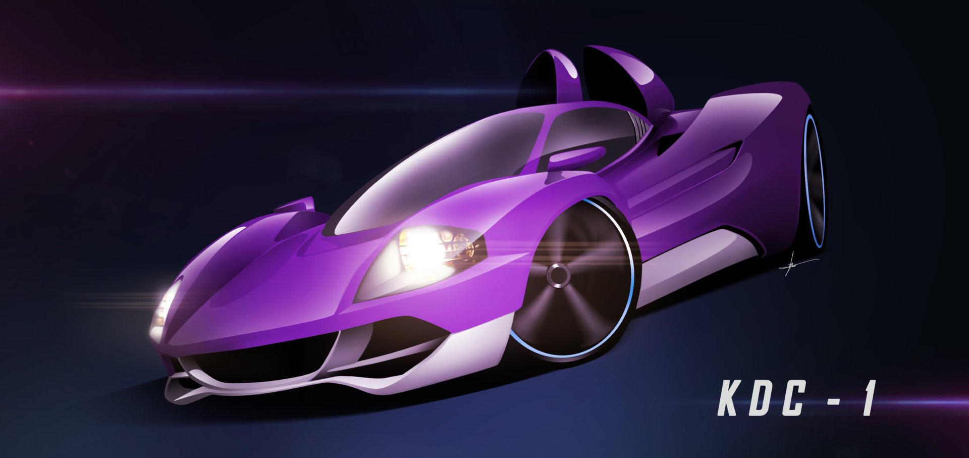 Download Purple Car Vehicle Artistic HD Wallpaper by Timothy Adry Emmanuel