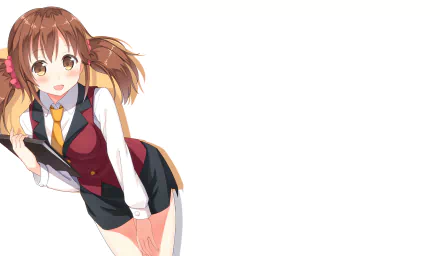 brown eyes twintails brown hair smile Airi Totoki Anime The iDOLM@STER Cinderella Girls HD Desktop Wallpaper | Background Image