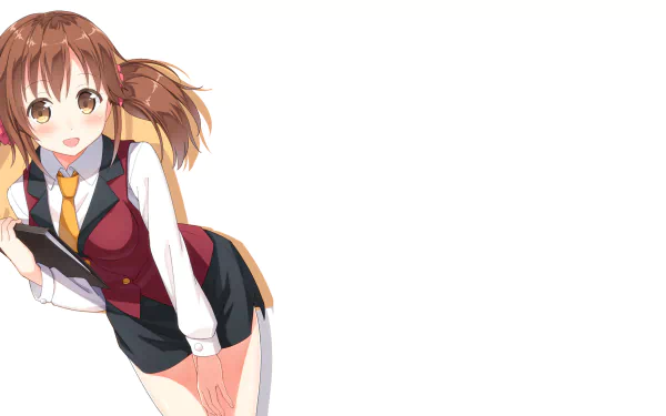 brown eyes twintails brown hair smile Airi Totoki Anime The iDOLM@STER Cinderella Girls HD Desktop Wallpaper | Background Image