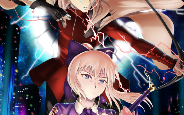 Anime Fate/Stay Night: Unlimited Blade Works Fate Series Saber Shirou Emiya HD Wallpaper | Background Image