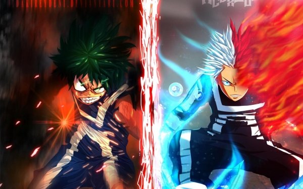 Anime My Hero Academia Izuku Midoriya Shoto Todoroki HD Wallpaper | Background Image