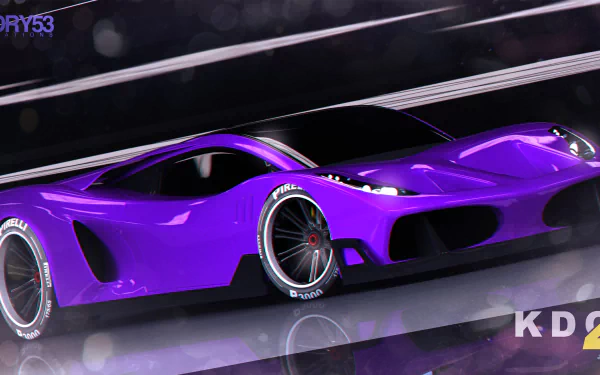 purple car vehicle artistic HD Desktop Wallpaper | Background Image