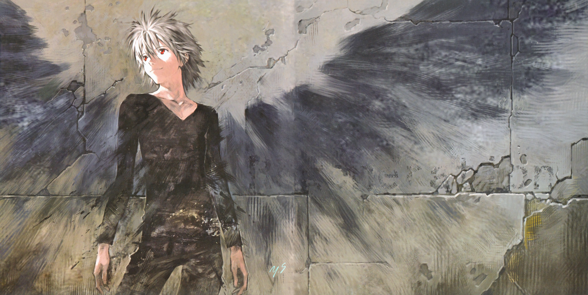 Download Kaworu Nagisa Anime Neon Genesis Evangelion HD Wallpaper by Sadamoto Yoshiyuki