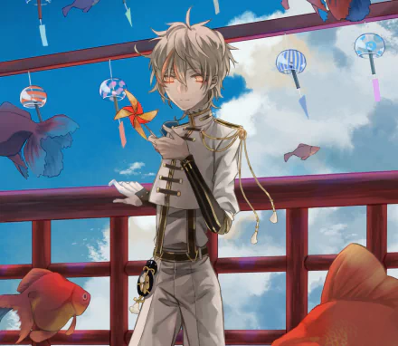 Monoyoshi Sadamune Anime Touken Ranbu HD Desktop Wallpaper | Background Image