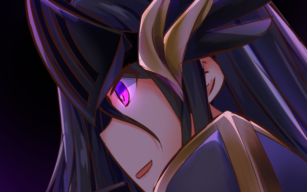 Anime Original Black Hair Purple Eyes HD Wallpaper | Background Image