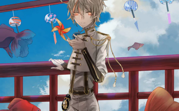 Monoyoshi Sadamune Anime Touken Ranbu HD Desktop Wallpaper | Background Image