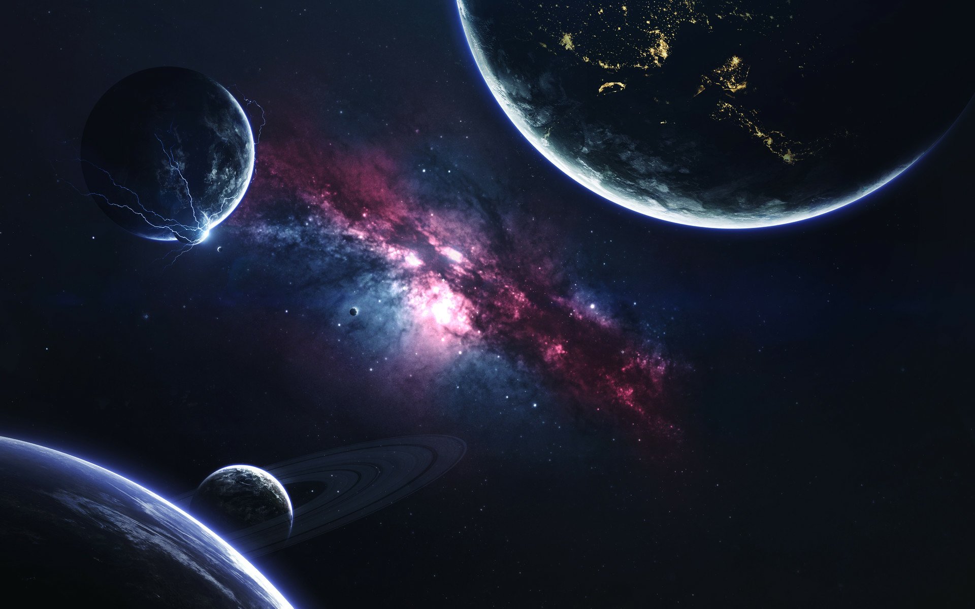 Download Sci Fi Planet HD Wallpaper by Vadim Sadovski
