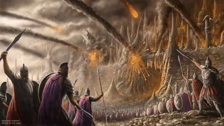 fantasy battle HD Desktop Wallpaper | Background Image