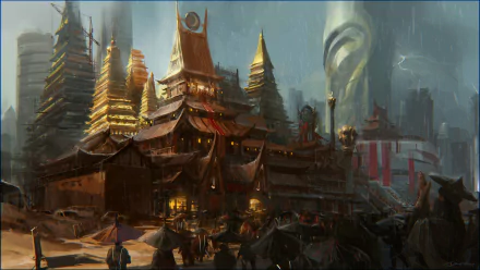 fantasy city fantasy city HD Desktop Wallpaper | Background Image