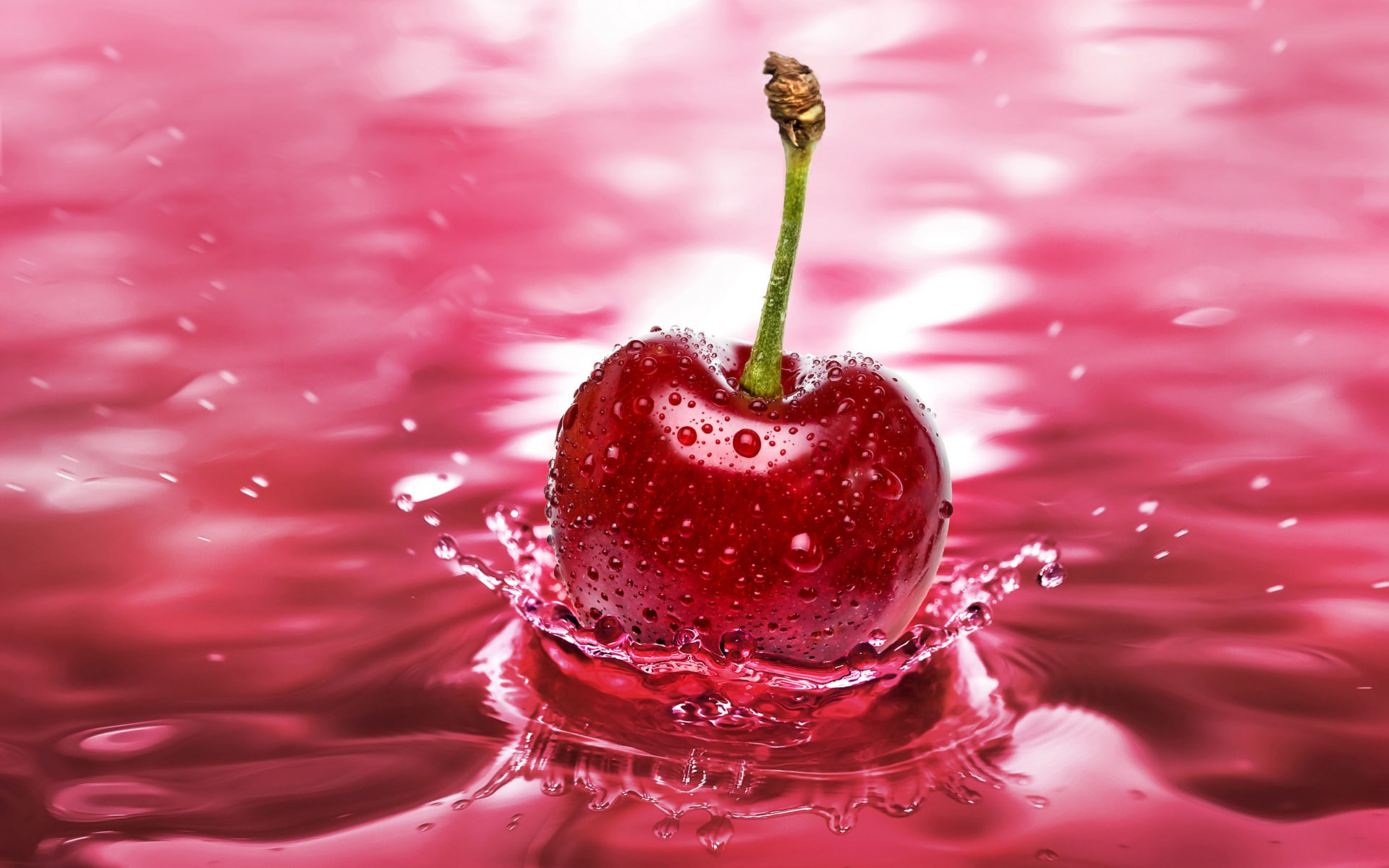 Assorted fruits submerged in water - refreshing and colorful hd desktop wallpaper.