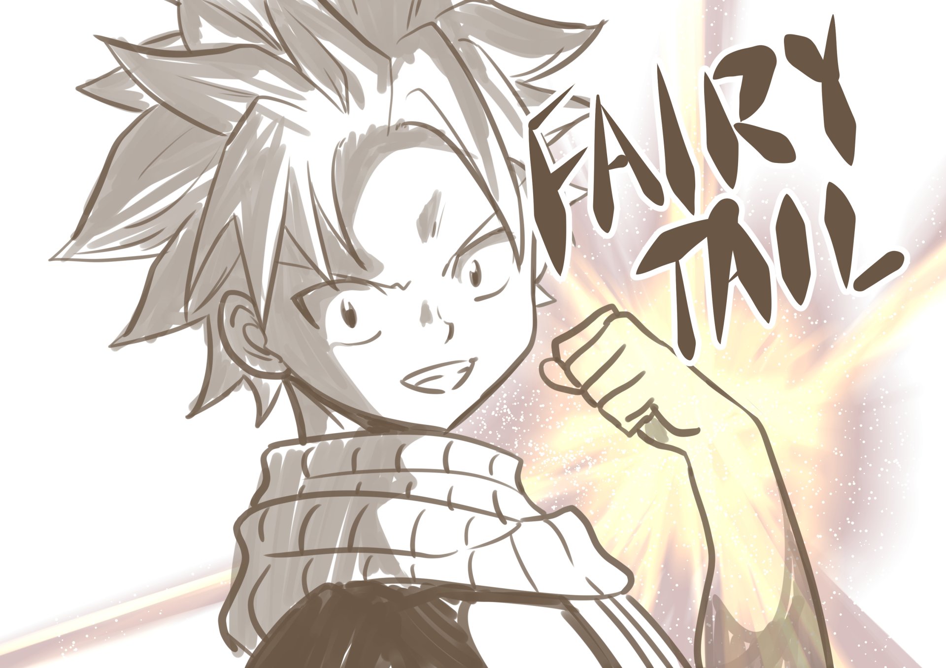 Download Natsu Dragneel Anime Fairy Tail HD Wallpaper by イサミ丼