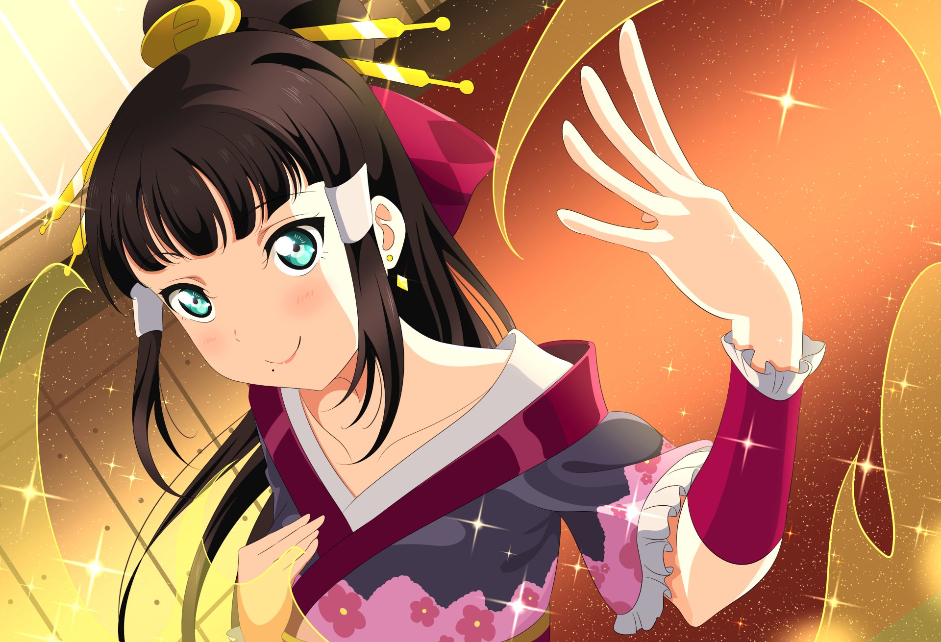 Download Dia Kurosawa Anime Love Live! Sunshine!! HD Wallpaper by イサミ丼