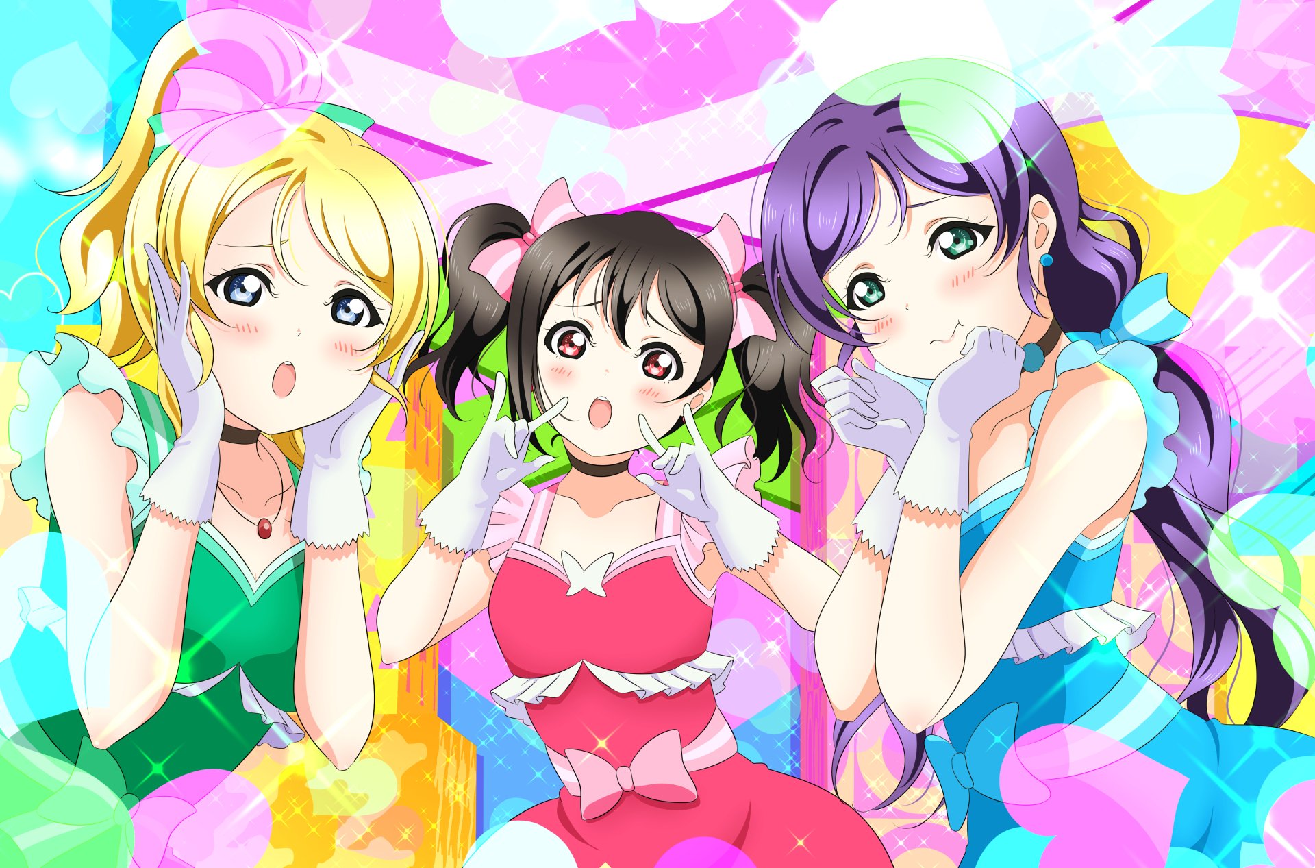 Download Nico Yazawa Nozomi Tojo Eri Ayase Anime Love Live! 4k Ultra HD Wallpaper by イサミ丼