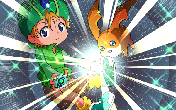 Takeru Takaishi Patamon (Digimon) Anime Digimon Adventure Tri. HD Desktop Wallpaper | Background Image