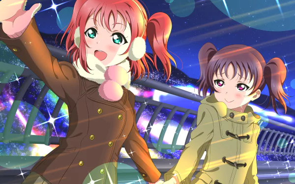 Ruby Kurosawa Leah Kazuno Anime Love Live! Sunshine!! HD Desktop Wallpaper | Background Image