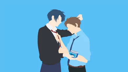 Masayuki Hori Yuu Kashima Anime Monthly Girls’ Nozaki-kun HD Desktop Wallpaper | Background Image