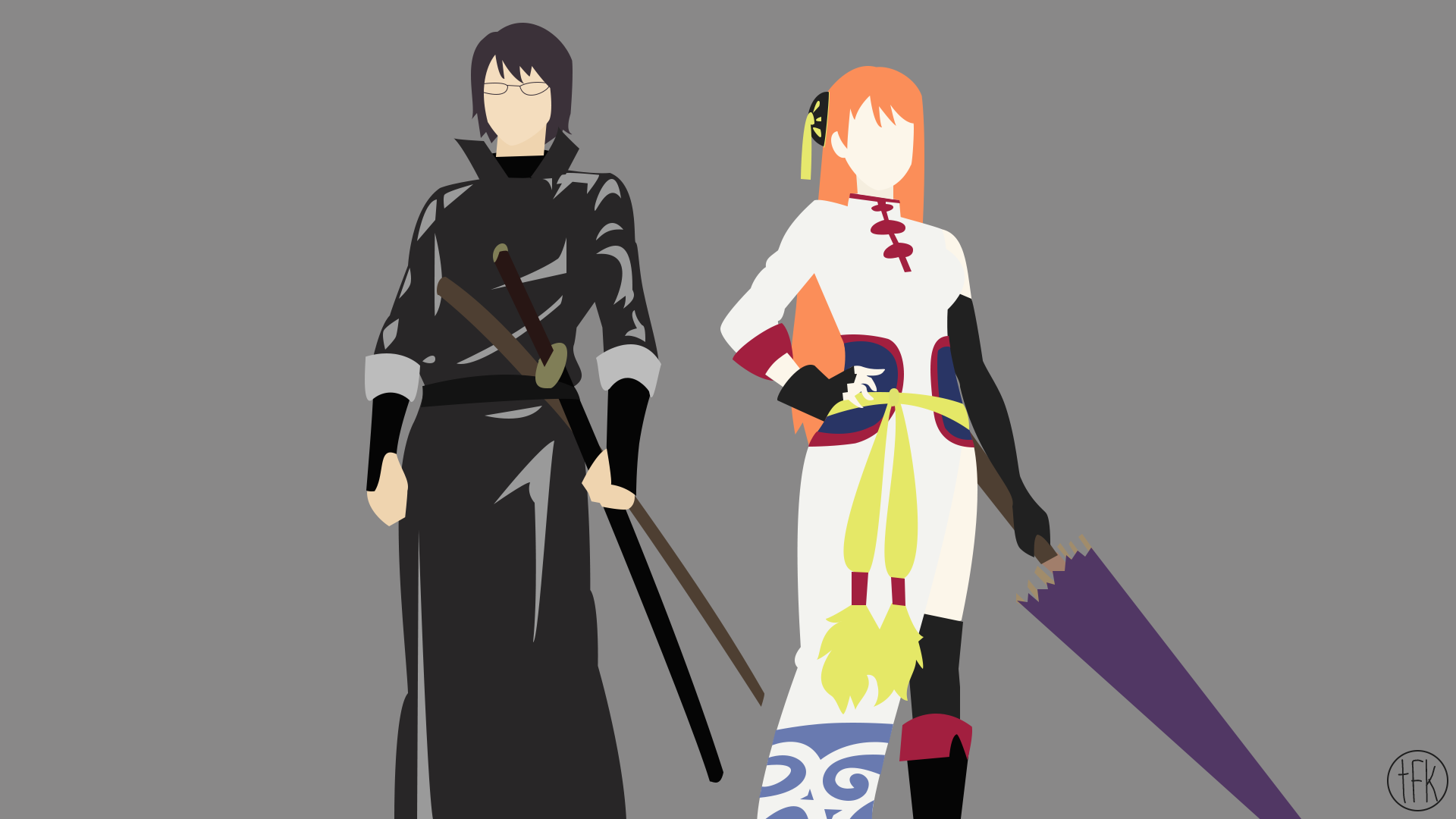 Download Kagura (Gintama) Shimura Shinpachi Anime Gintama HD Wallpaper by ArticArtwork