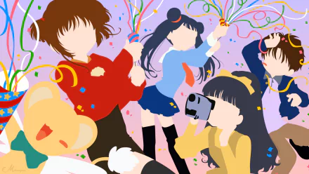 Syaoran Li Meiling Li Tomoyo Daidouji Sakura Kinomoto Anime Cardcaptor Sakura HD Desktop Wallpaper | Background Image