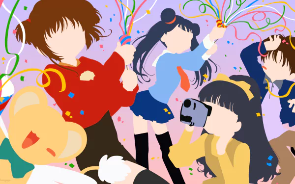 Syaoran Li Meiling Li Tomoyo Daidouji Sakura Kinomoto Anime Cardcaptor Sakura HD Desktop Wallpaper | Background Image