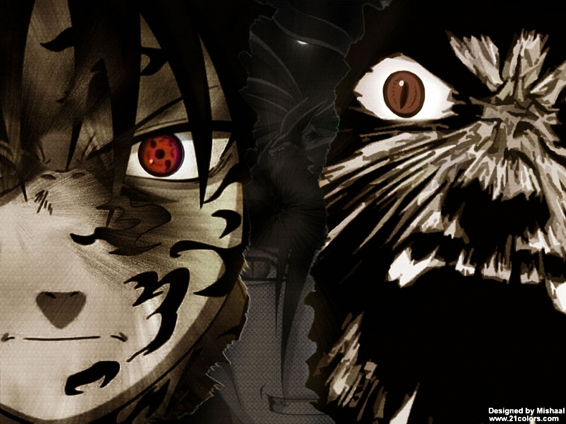 Sasuke vs Naruto Demon Fox