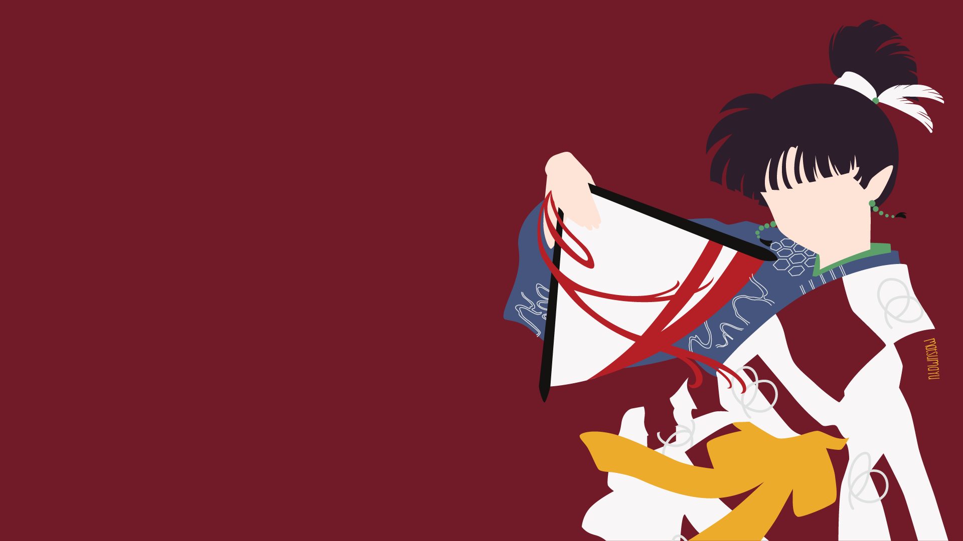 Download Kagura (Inuyasha) Anime InuYasha HD Wallpaper by matsumayu