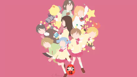 Koujirou Sasahara Izumi Sakurai Mai Minakami Nano Shinonome Mio Naganohara Sakamoto (Nichijō) Hakase (Nichijō) Yuuko Aioi Anime Nichijō HD Desktop Wallpaper | Background Image