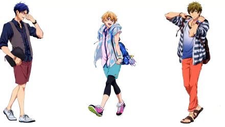 Rei Ryūgazaki Nagisa Hazuki Makoto Tachibana Anime Free! HD Desktop Wallpaper | Background Image