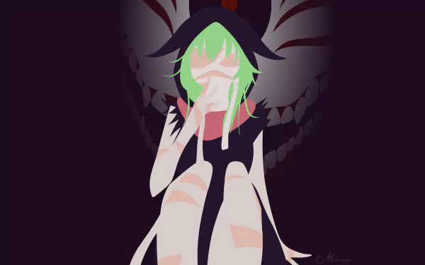 HD anime desktop wallpaper featuring Eto Yoshimura from Tokyo Ghoul with a dark, eerie background and bold, stylized character design.