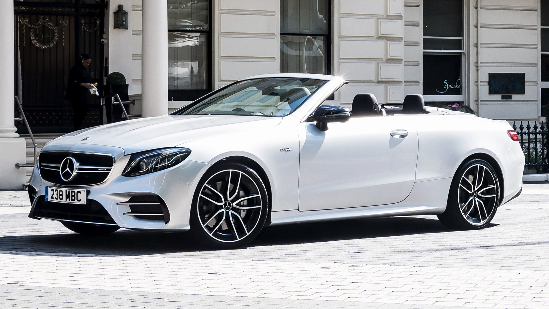 Download Car Silver Car Cabriolet Vehicle Mercedes-amg E 53 Hd Wallpaper