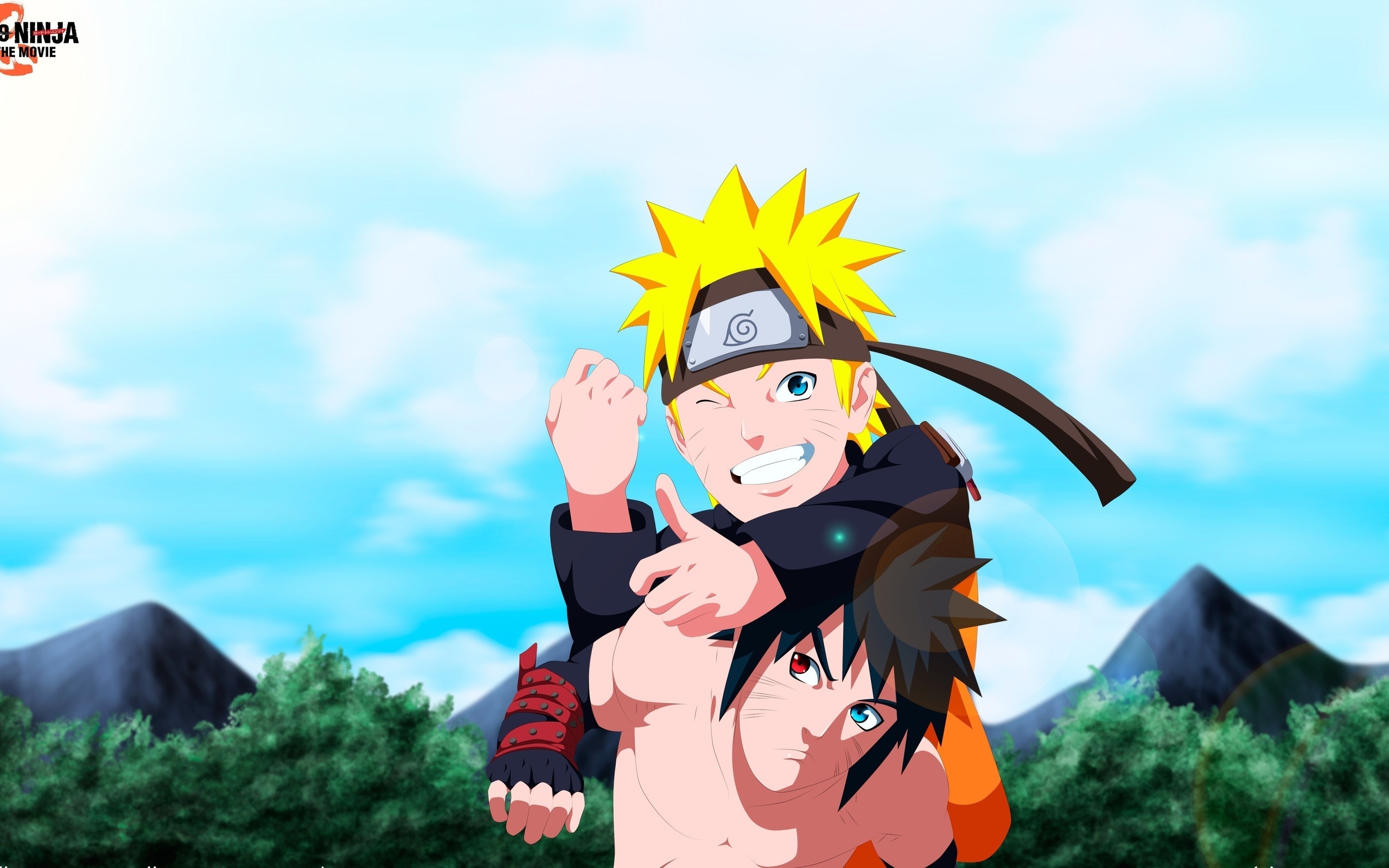 sasuke and naruto road to ninja