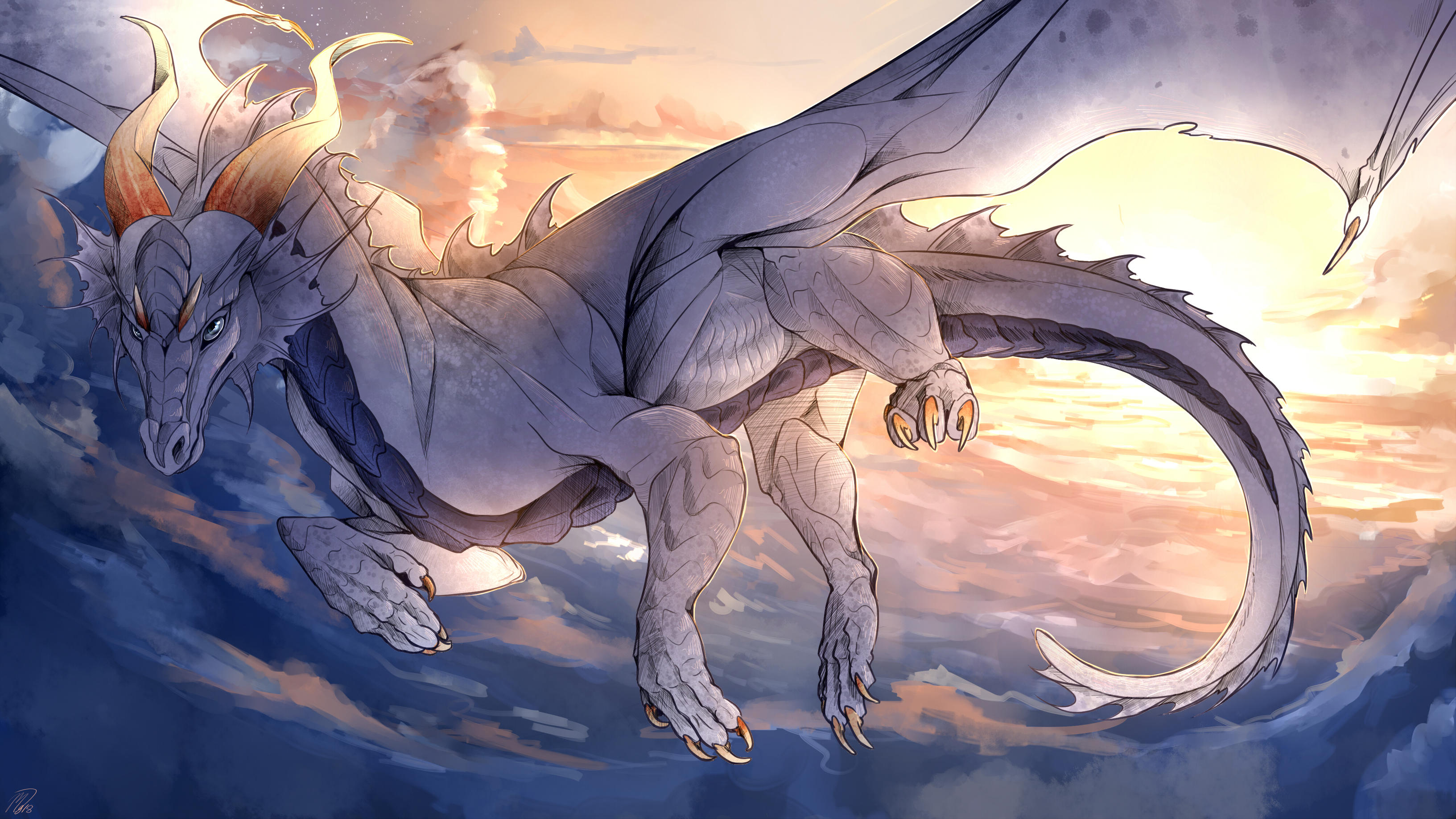 Download Fantasy Dragon HD Wallpaper by Mollish