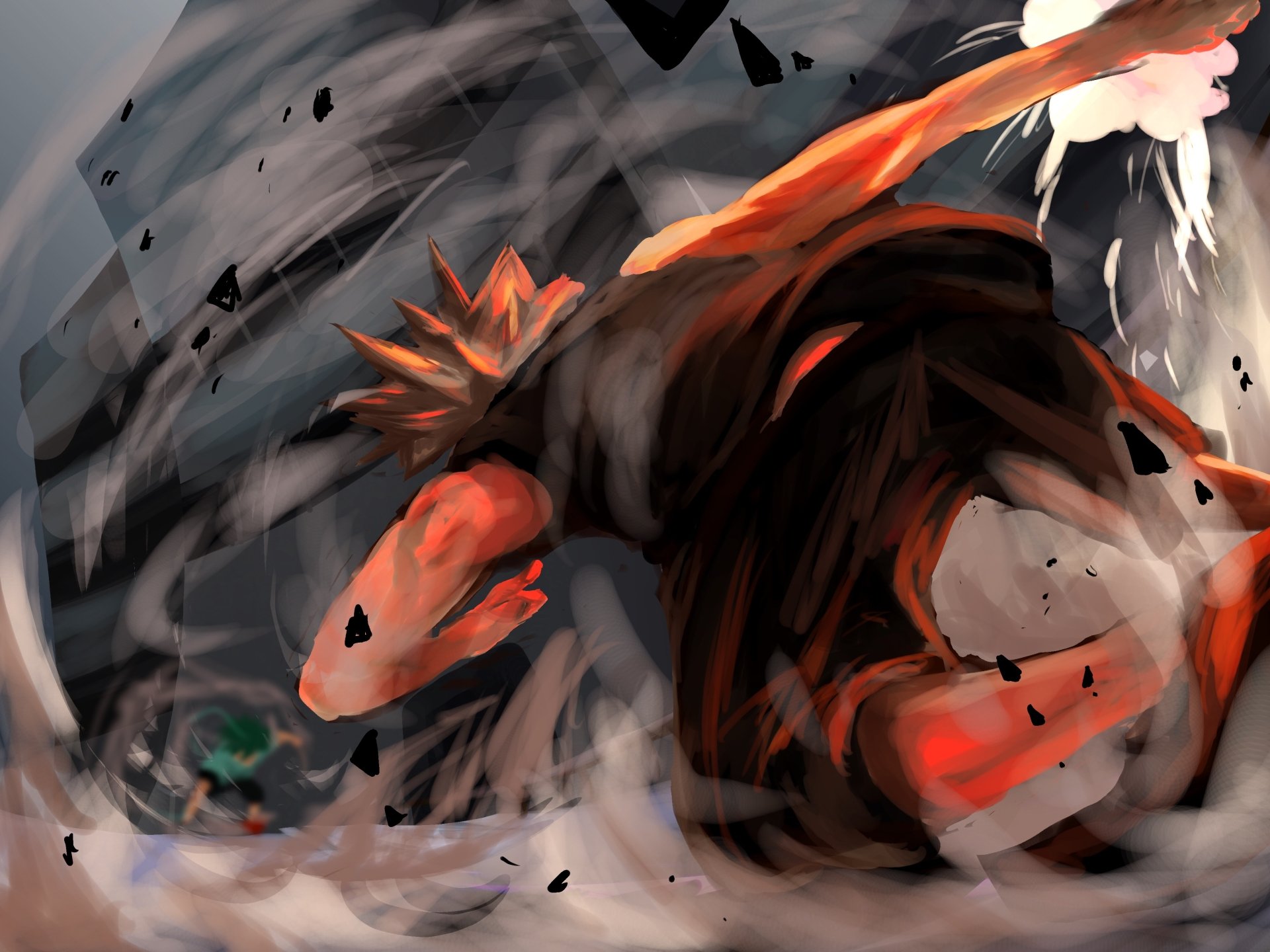 Download Izuku Midoriya Katsuki Bakugou Anime My Hero Academia 4k Ultra HD Wallpaper by beef