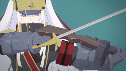 HD PC desktop wallpaper featuring Altair from the anime Re:Creators in a dynamic pose with a sword, showcasing detailed character art and vibrant colors.