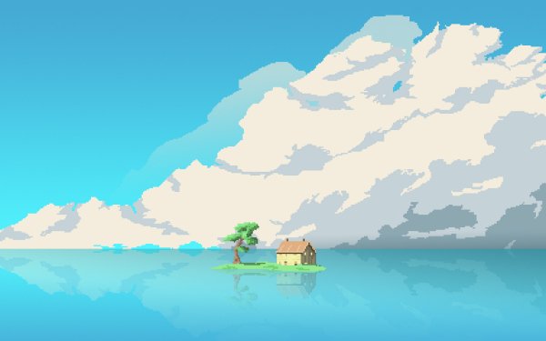 Artistic Pixel Art 8-Bit Studio Ghibli Spirited Away HD Wallpaper | Background Image