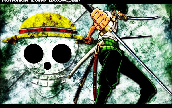 Anime One Piece Roronoa Zoro Santoryu Fondo de pantalla HD | Fondo de Escritorio