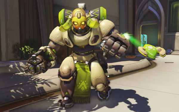 Orisa (Overwatch) video game Overwatch HD Desktop Wallpaper | Background Image